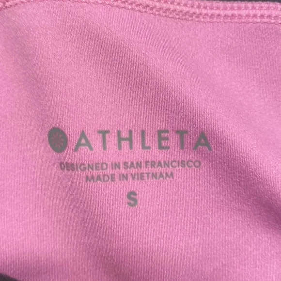 Athleta Capri leggings size small dark gray and pink athletic leggings - Picture 4 of 8